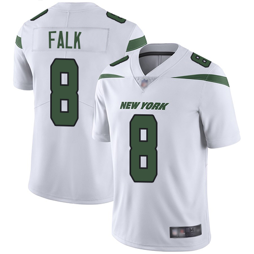 New York Jets Limited White Youth Luke Falk Road Jersey NFL Football 8 Vapor Untouchable